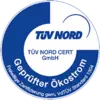 Siegel TÜV Nord über geprüften Okostrom